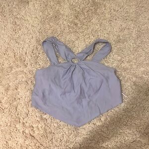Cropped purple top!